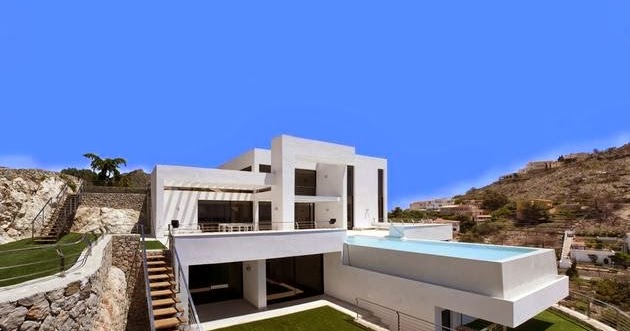 Desain Rumah Unik Dengan Kolam Renang Di Atap Rancangan Desain Rumah Minimalis