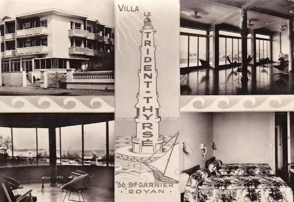 Royan - Hotel / Villa "Le Trident Thyrsé"  Architecte: Henri Zimmer  Construction: 1954 