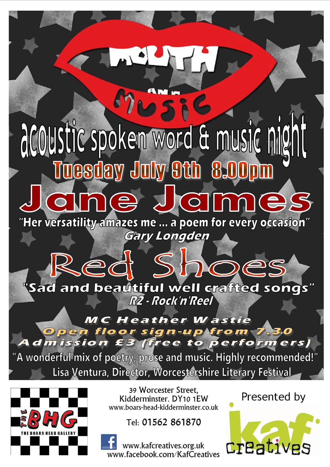 Worcestershire Arts Partnership MOUTH and MUSIC, Kidderminster