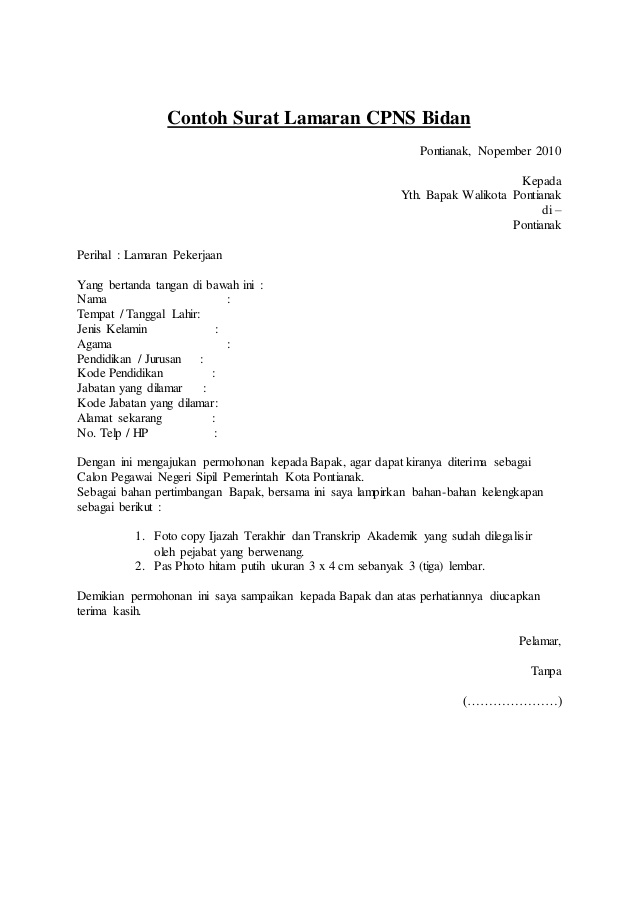 Contoh Surat Lamaran Bidan Dalam Bahasa Inggris Contoh Surat