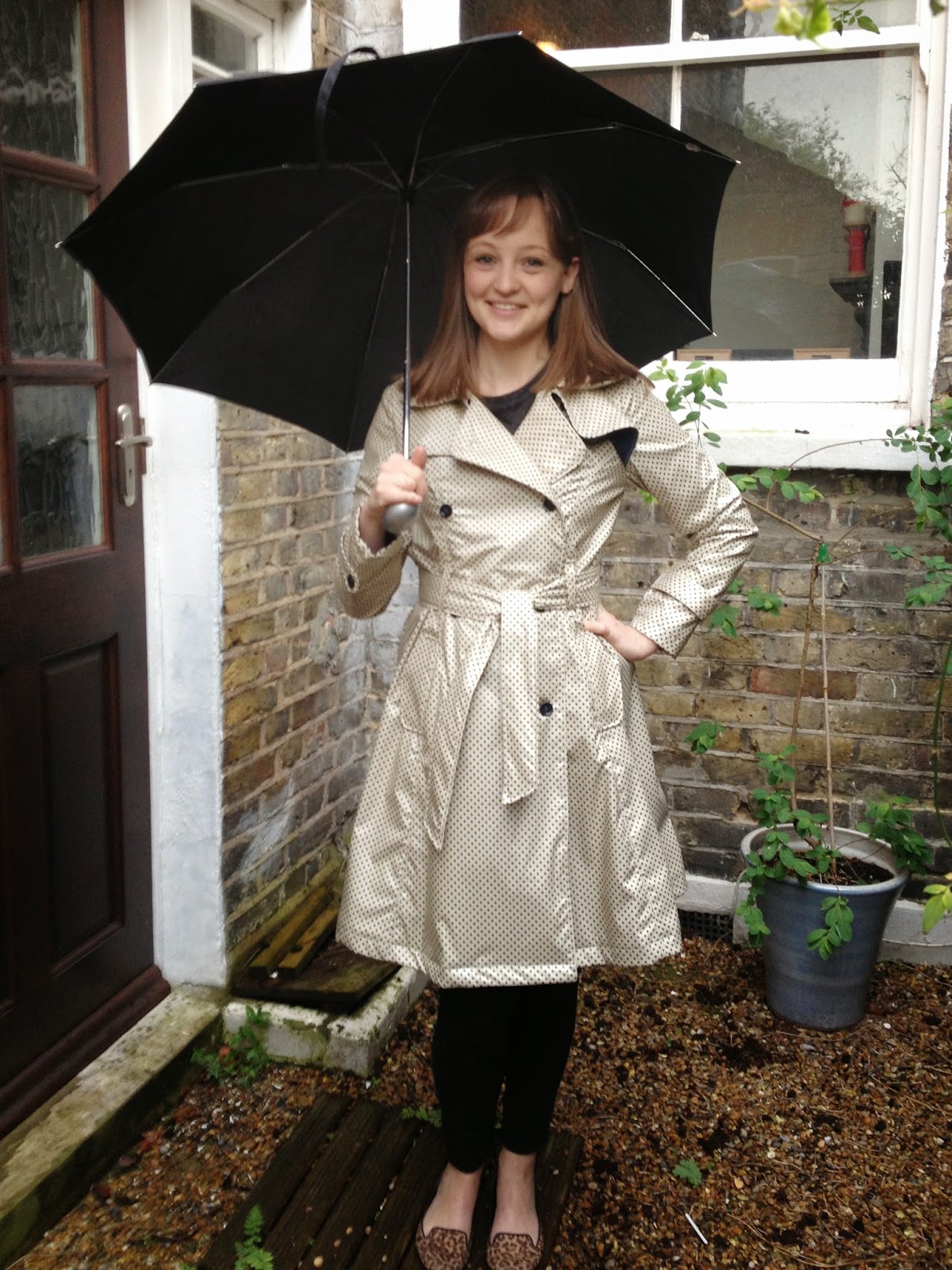 Diary of a Chainstitcher: Marc Jacobs Water Resistant Silk Dotted Robson Trench Coat