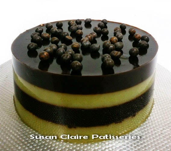 CHOCOLATE GREEN TEA JELLY PUDDING