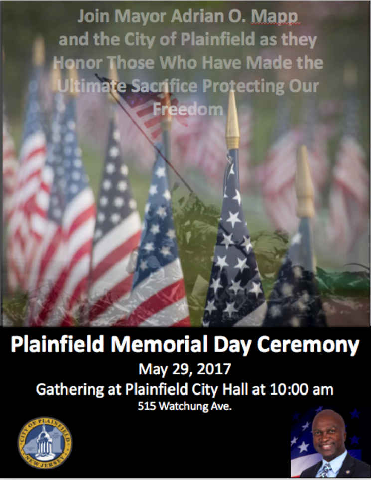 PLAINFIELD TODAY Memorial Day Observance at Plainfield City Hall Monday