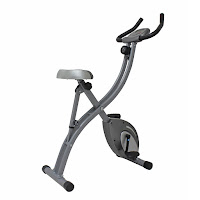 Sunny Health & Fitness SF-B1411 Folding Upright Exercise Bike, with 8 levels of magnetic resistance, LCD monitor displays workout stats