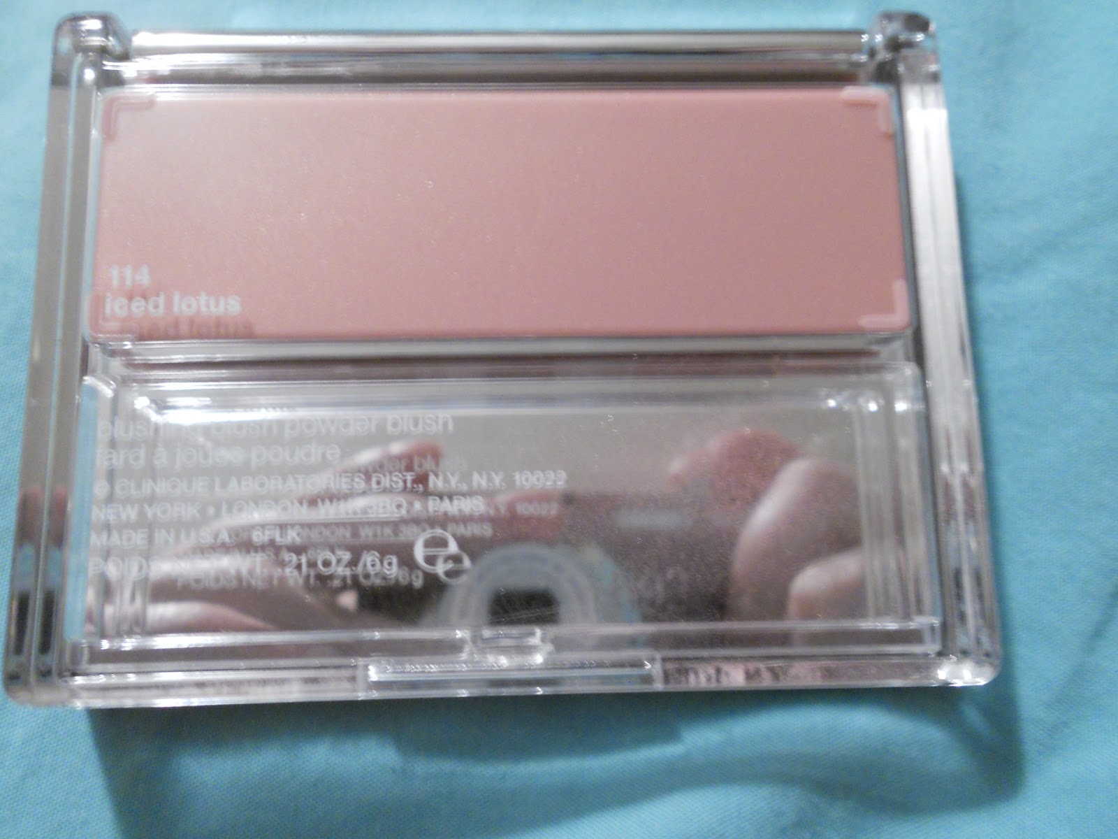 Makeup Is Rad! Review Clinique Blushing Blush Powder Blush in Iced