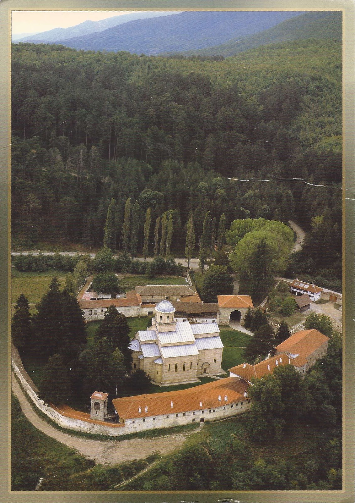 A Journey of Postcards: Visoki Decani Monastery, Serbia (Kosovo region)