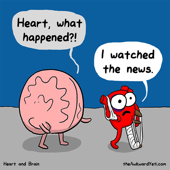 This Hilarious Comic Illustrates The Continuous Fight Between Our Heart And Our Brain