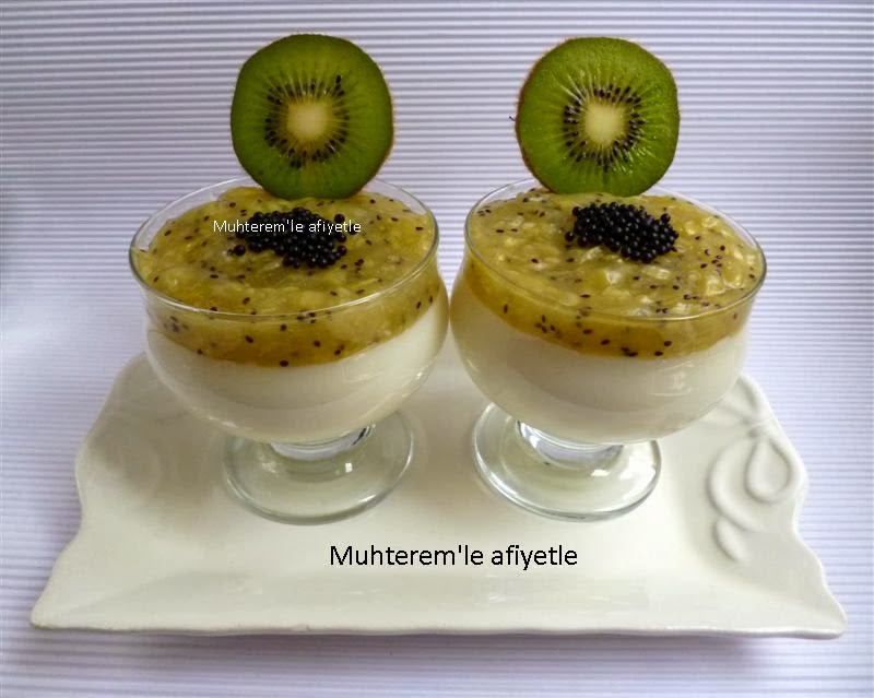 the kiwi fruit pudding