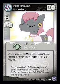 My Little Pony Prim Hemline, Precise Pony The Crystal Games CCG Card