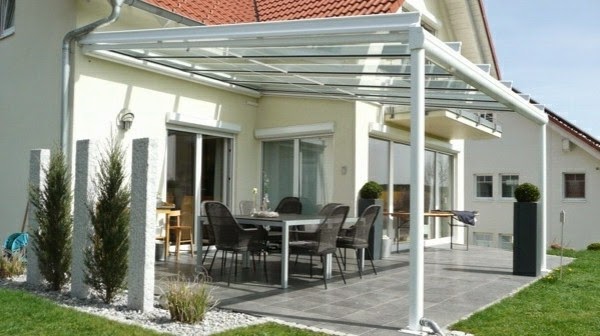 Effective ideas for a canopy made of glass