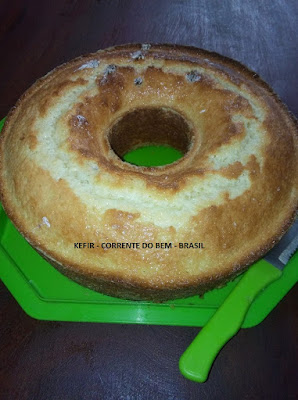 BOLO DE ARROZ COM IOGURTE DE KEFIR
