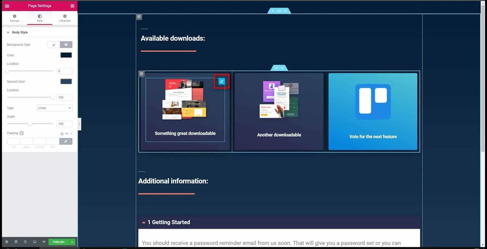fully functional user dashboard