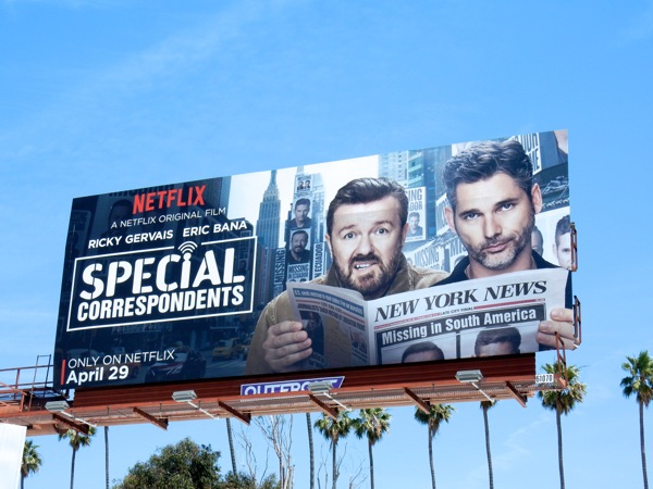 Special Correspondents movie billboard Special Correspondents movie billboard