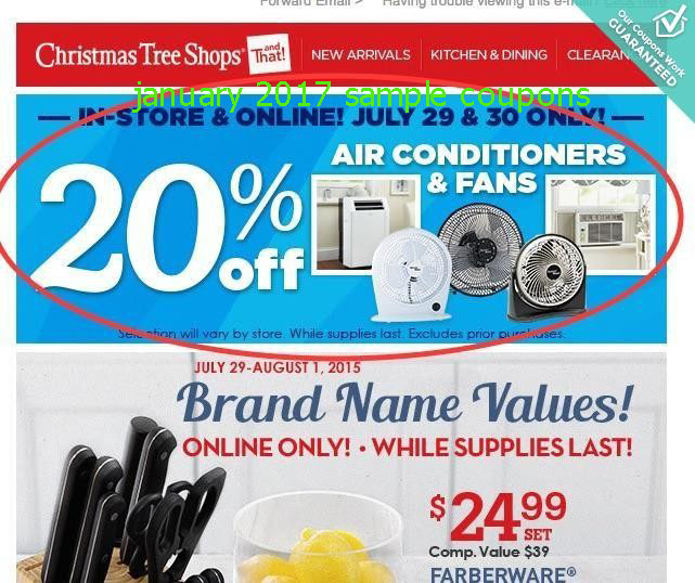 Free Promo Codes and Coupons 2021 Christmas Tree Shops Coupons