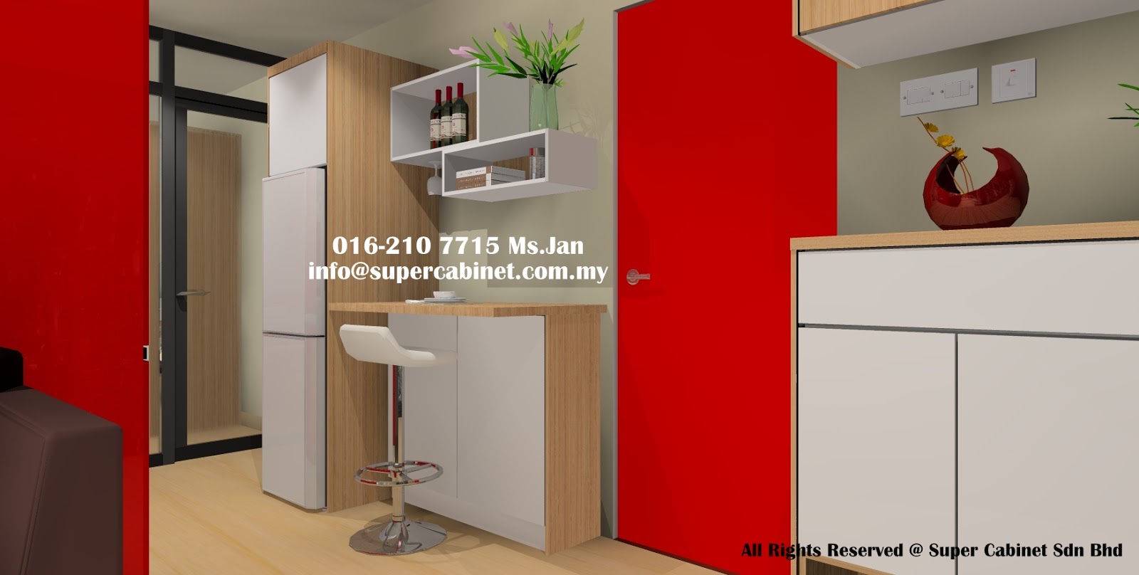 Halo Sunday Empire City Super Cabinet Sdn Bhd Dining Fridge Area