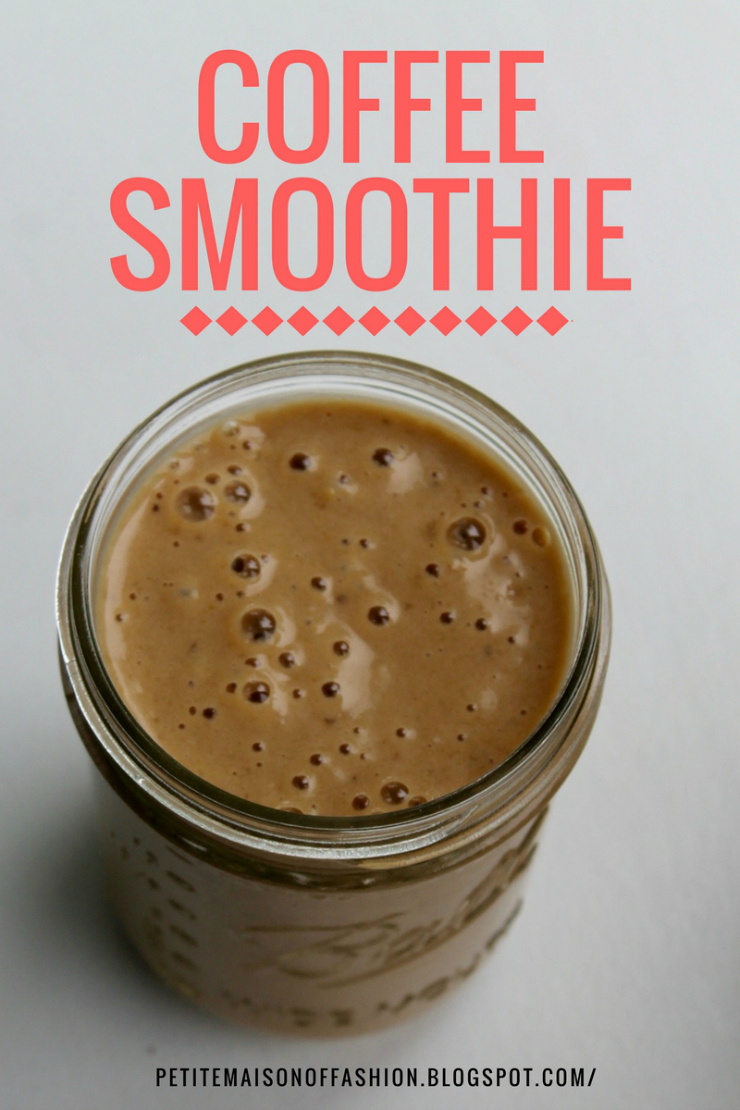 Easy and healthy coffee smoothie for a morning pick me up!