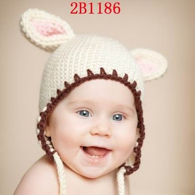lovely pinky crafts: Cute Crochet Baby Hats