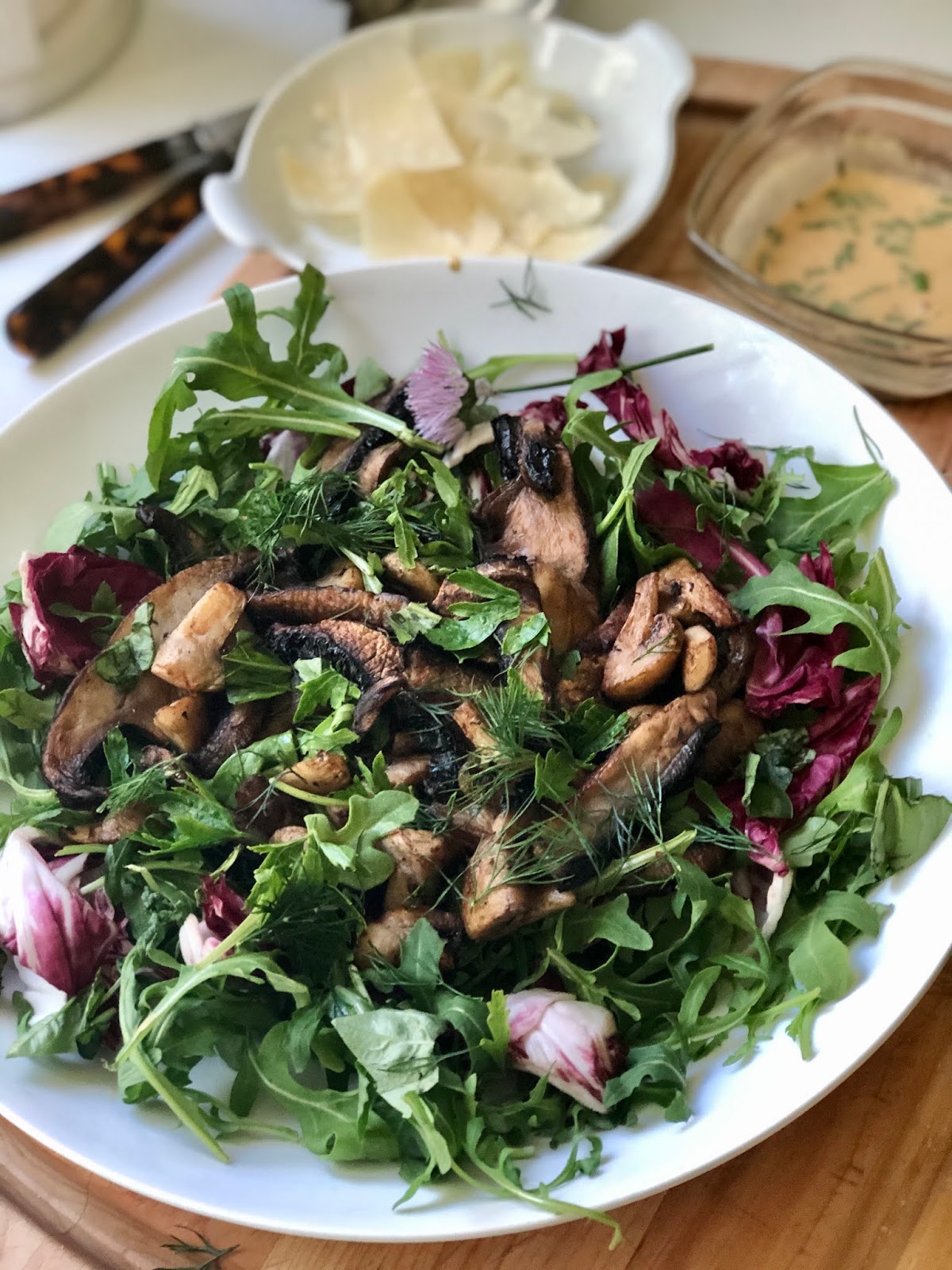 Grilled Mushroom Salad