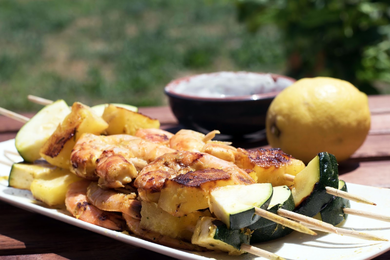 recette Brochettes crevettes