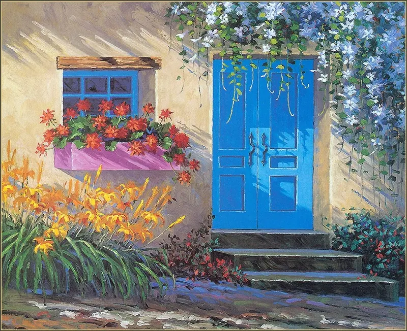 Mikki Senkarik 1954 | American Plein-air painter | A Touch of Greece 