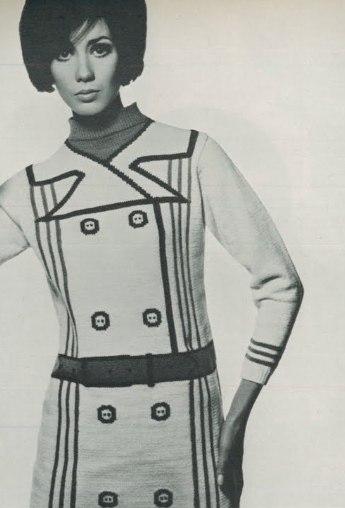 Couture Allure Vintage Fashion: John Carr Doughty Trompe L'oeil Knitwear