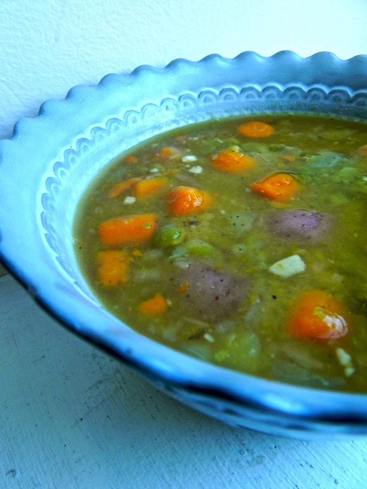 The Rosiest Cheeks Ina's Split Pea Soup