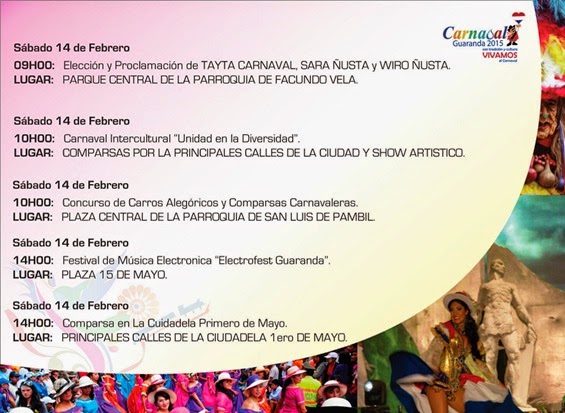 Programa completo Carnaval de Guaranda 2015 Programa completo Carnaval de Guaranda 2015