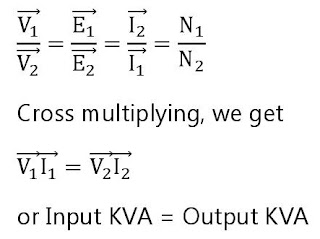 equations of ideal transformer