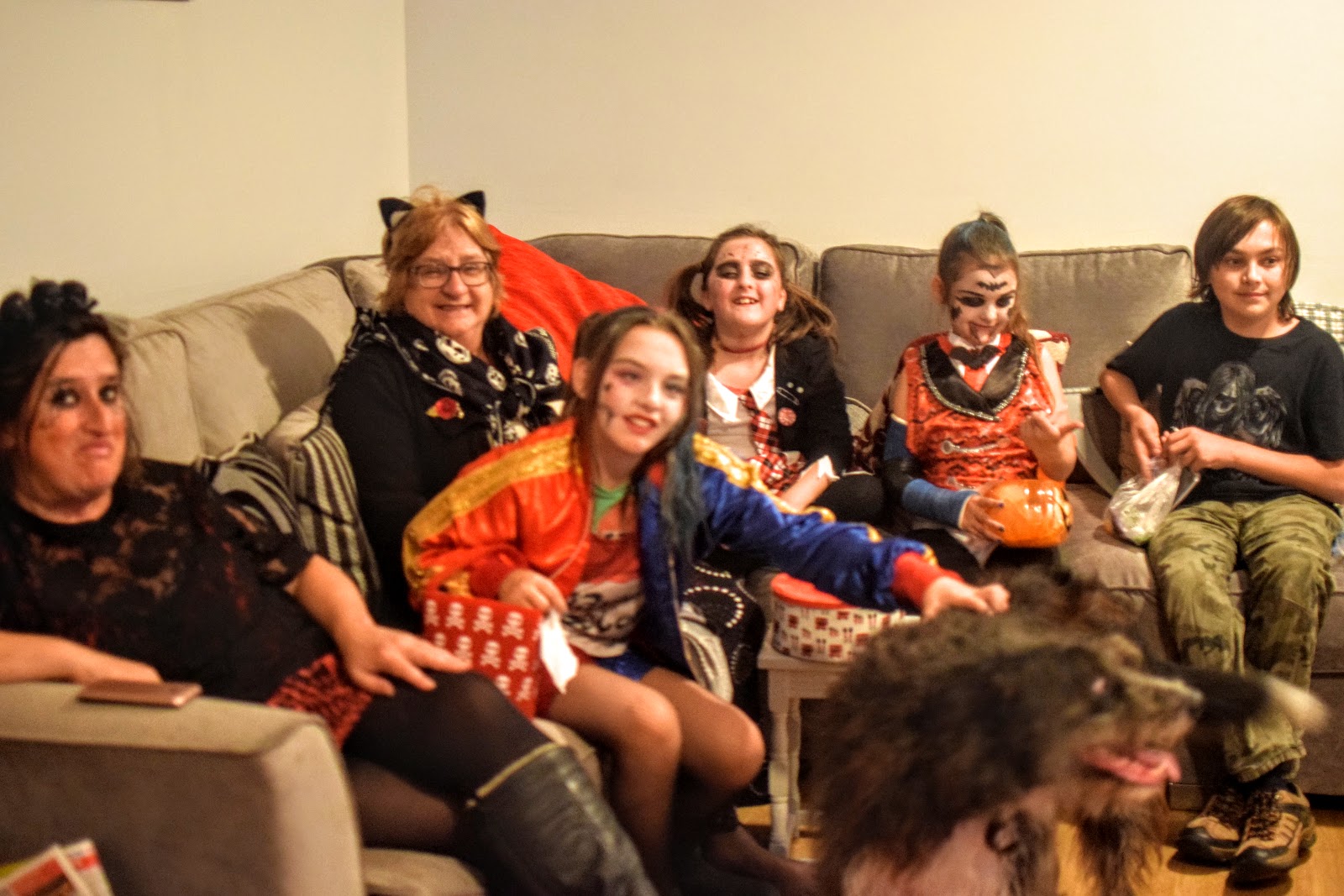 , A Family Halloween Party and a Quick Vegan Biscuit Recipe