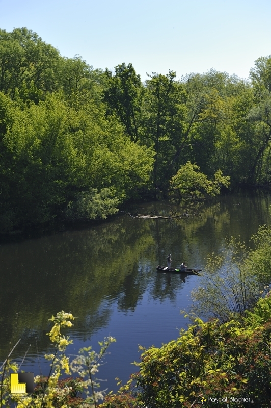 pêcheurs sur la Dordogne à Carennac photo pascal blachier