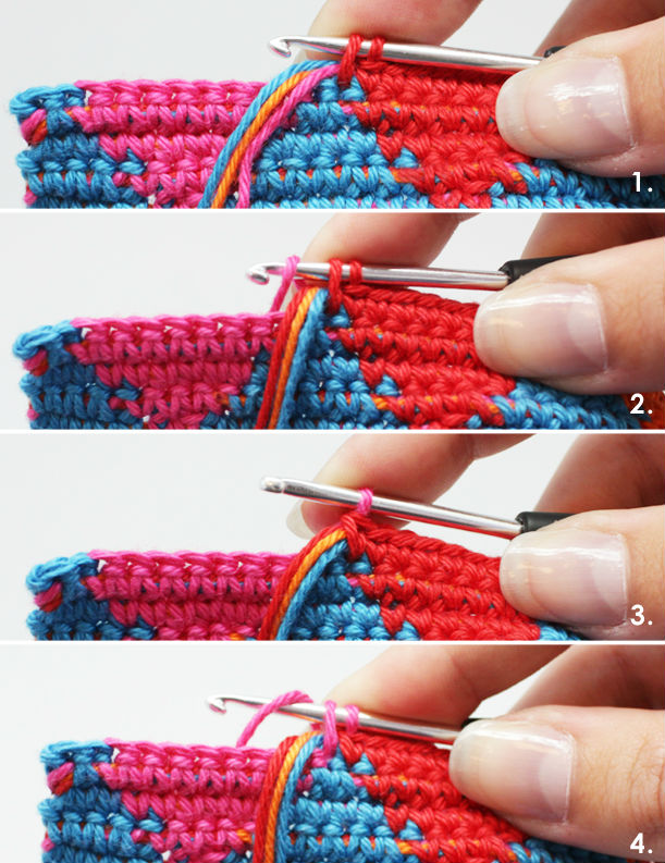 Aprende a tejer en técnica Tapestry a crochet / tutorial