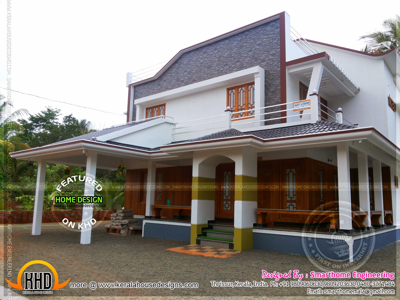 Contemporary Kerala mix house at Malapuram Kerala Home Design and