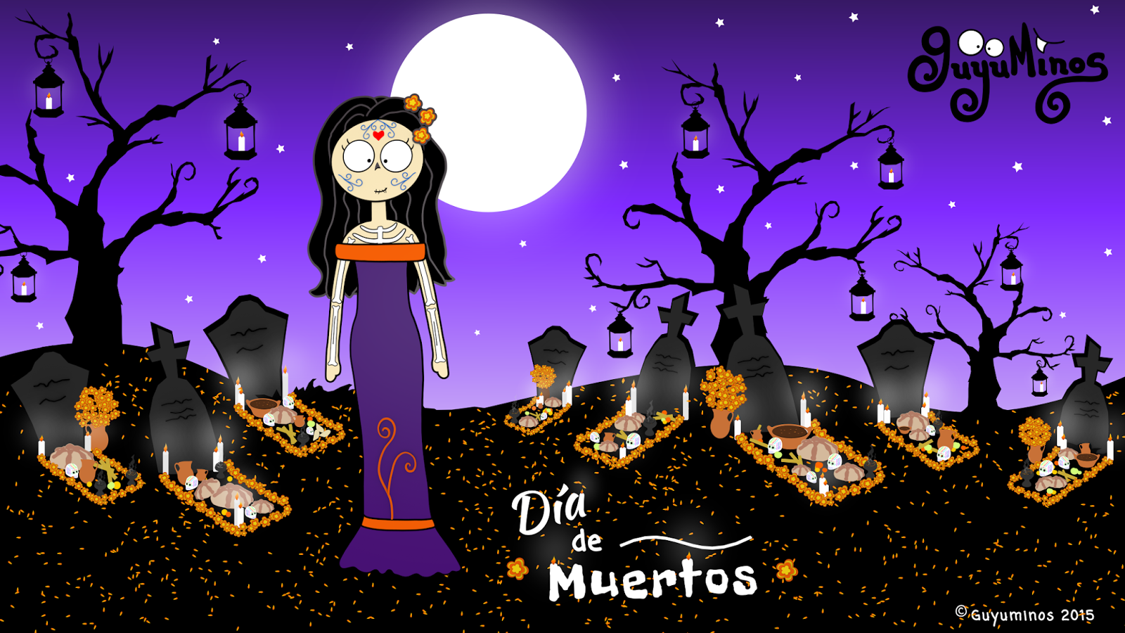 Guyuminos: Portada Google+ y Wallpaper para Día de Muertos!
