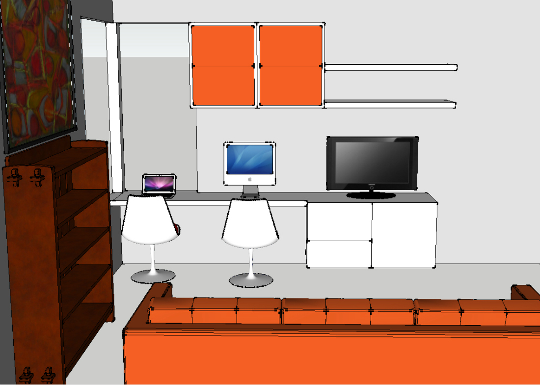Renov8or: IKEA Hack: Desk for Two + Järsta Wall Cabinets