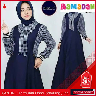 DDE097R41 Rx Fashion Dress Sabrina Lebaran Tensa 2019 Bahan BMGShop