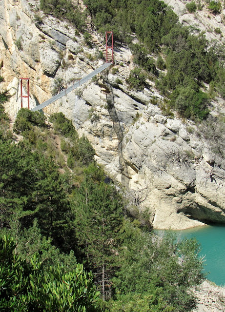 Pasarelas-de-Montfalcó Puente colgante del Noguera ribagorzana