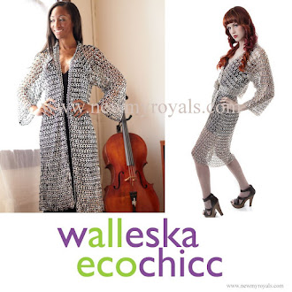 Princess Laurentien style Walleska Ecochicc Recycled Pull-Tab Kimono