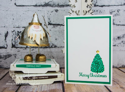Make In A Moment Monday Christmas Card Featuring the Totally Trees Stamp Set from Stampin' Up! UK