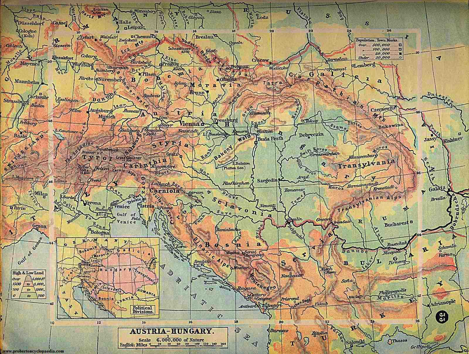 austria hungary map