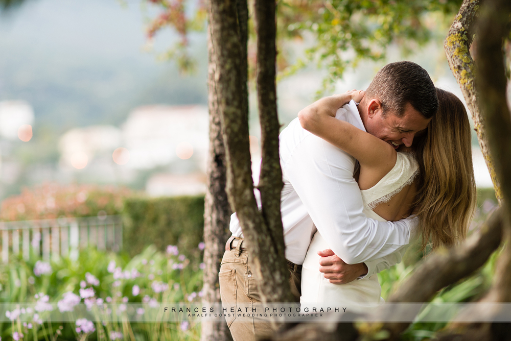Wedding in Ravello gardens