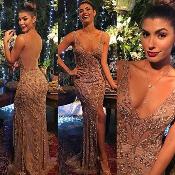 bordados em vestidos de festa