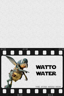 Star Wars Party Drink Label Watto Water Free Printable Sign