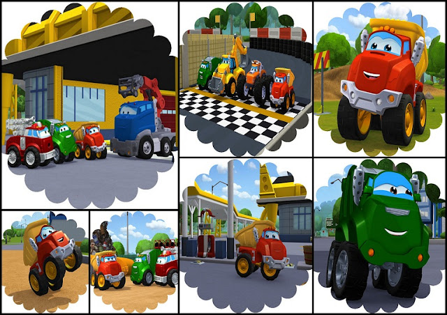 Chuck & Friends: Free Printable Labels or Toppers. Chuck & Friends: Free Printable Labels or Toppers.