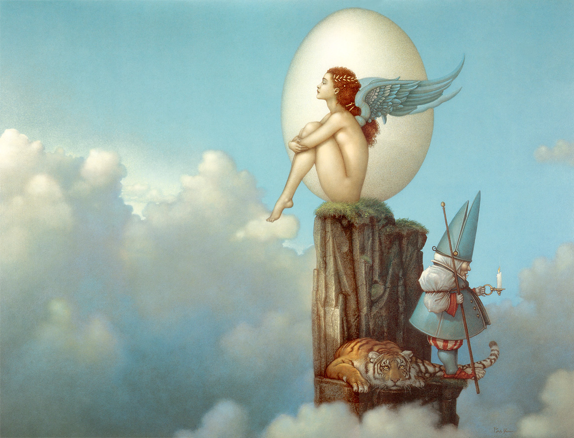 Blue Eyed Night Owl: Pretty Paintings: Michael Parkes