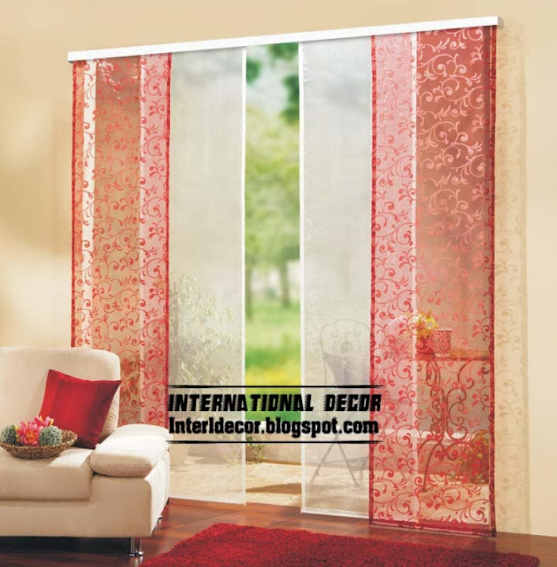 japanese curtains, japanese door curtains, red curtain panels