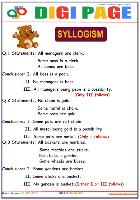 DP | SYLLOGISM | 2 - JUNE - 17 | DP | SYLLOGISM | 2 - JUNE - 17 |
