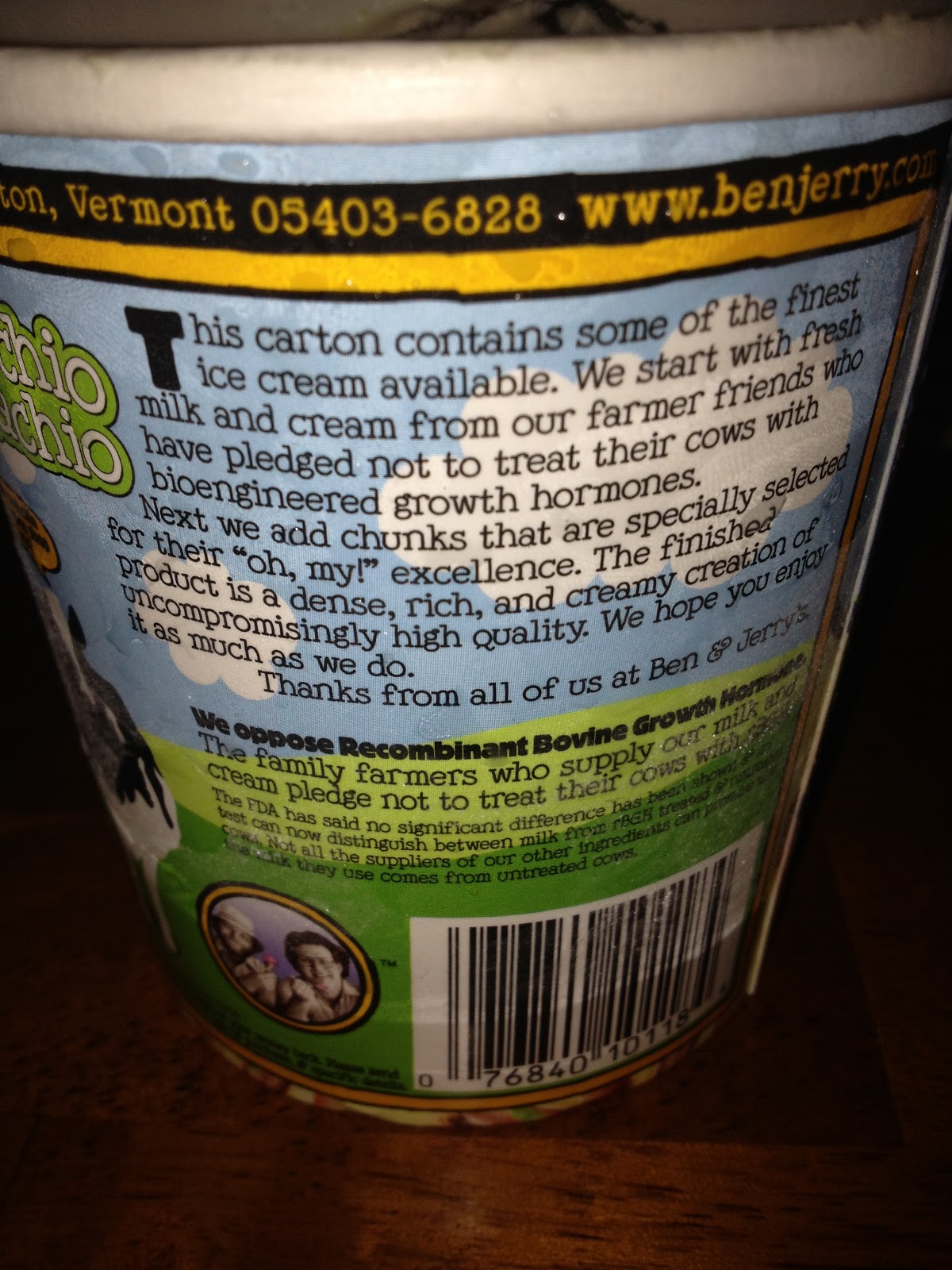 Pistachio Ben And Jerry's