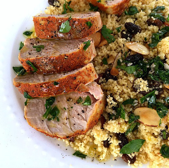 Slow Cooker Mediterranean Pork Tenderloin with Couscous Slow Cooker Mediterranean Pork Tenderloin with Couscous
