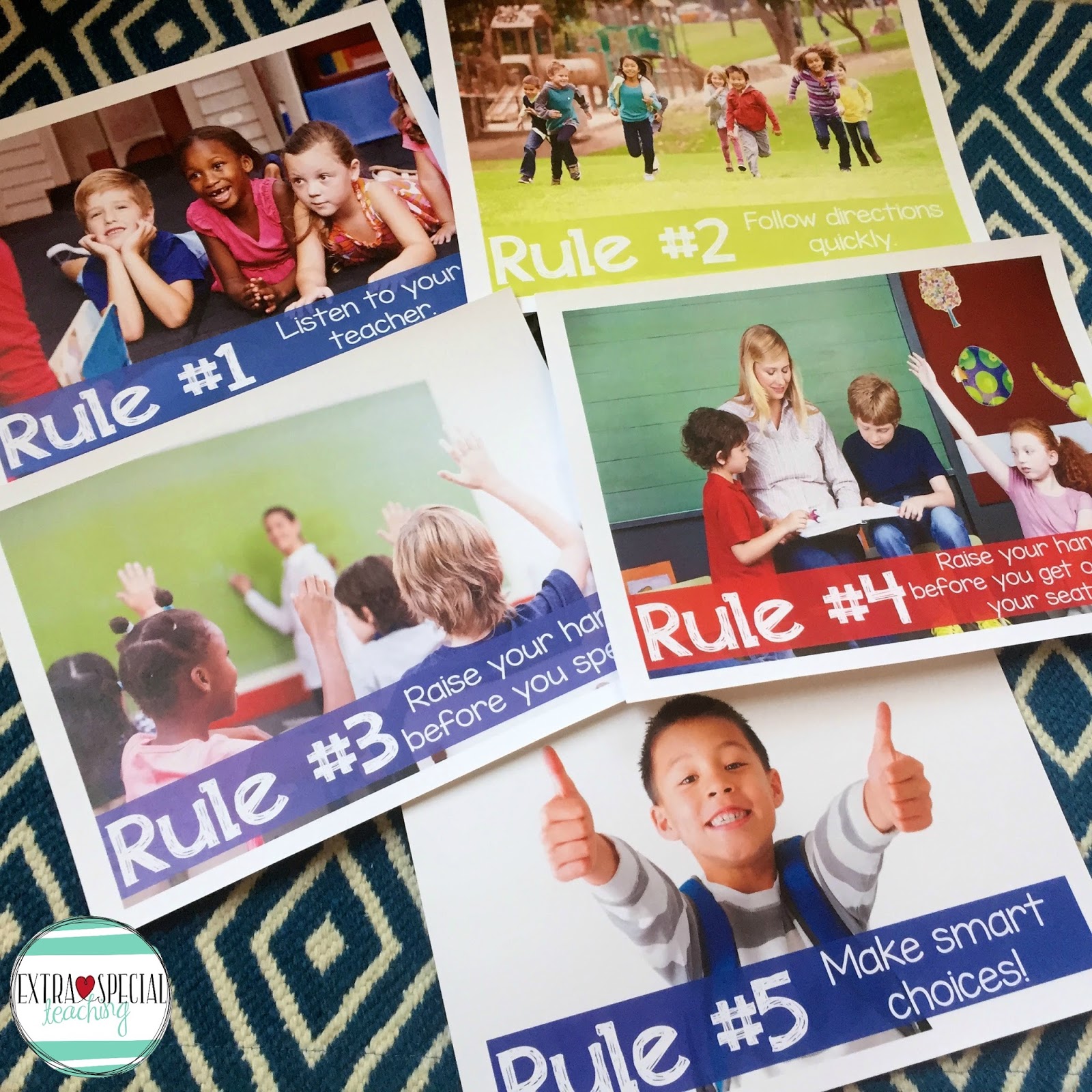 Preschool Classroom Rules With Visual Aids