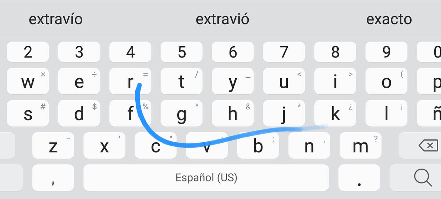 Teclado swype para Android
